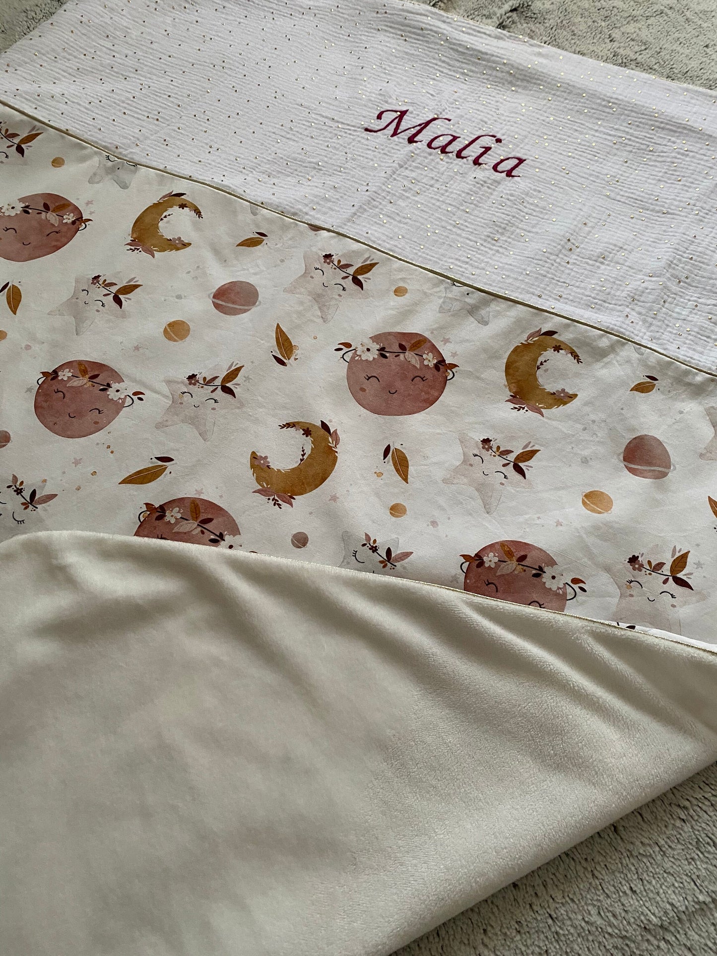 Couverture bébé ultra-douce personnalisée