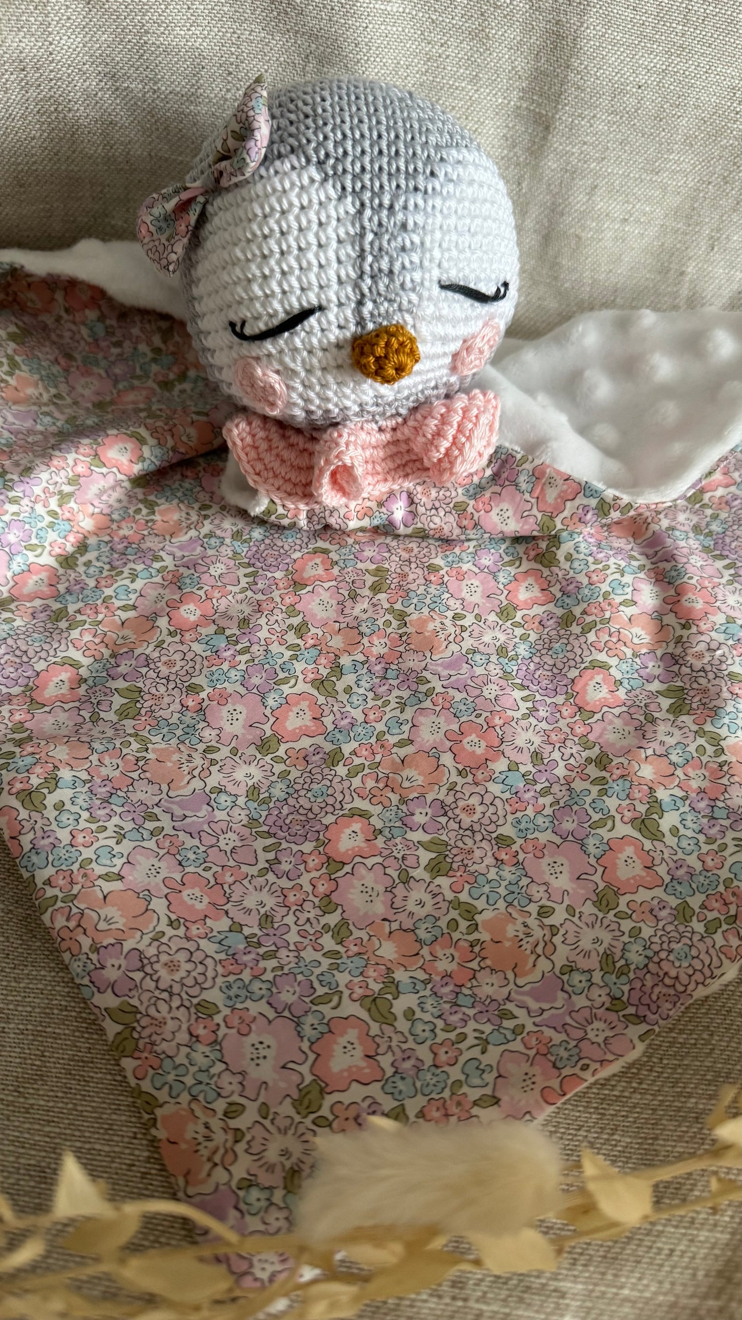 Penny le pingouin - doudou personnalisé