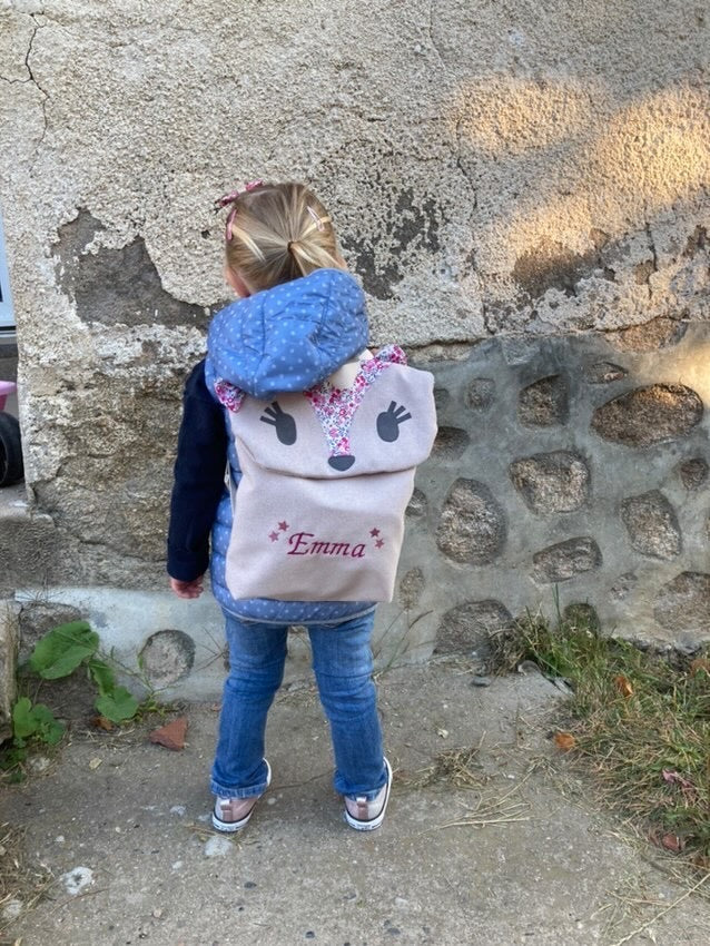 Sac à dos renard personnalisé