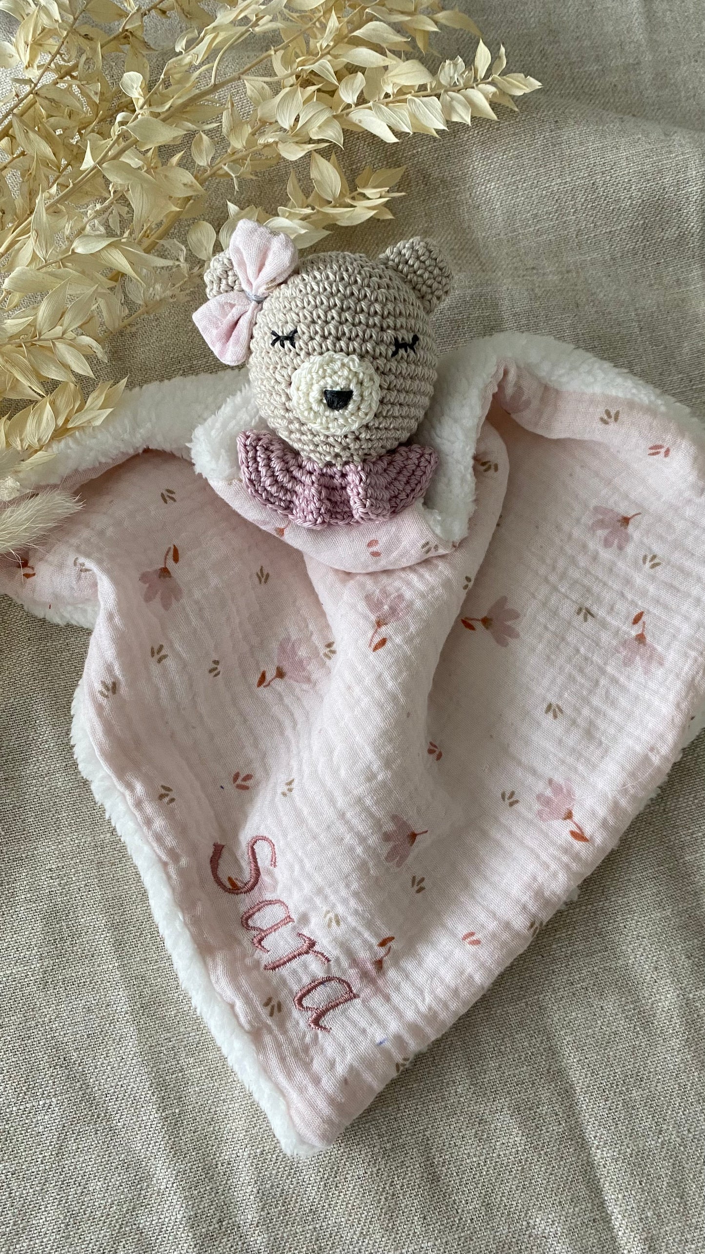 Olga l'ours - doudou personnalisé