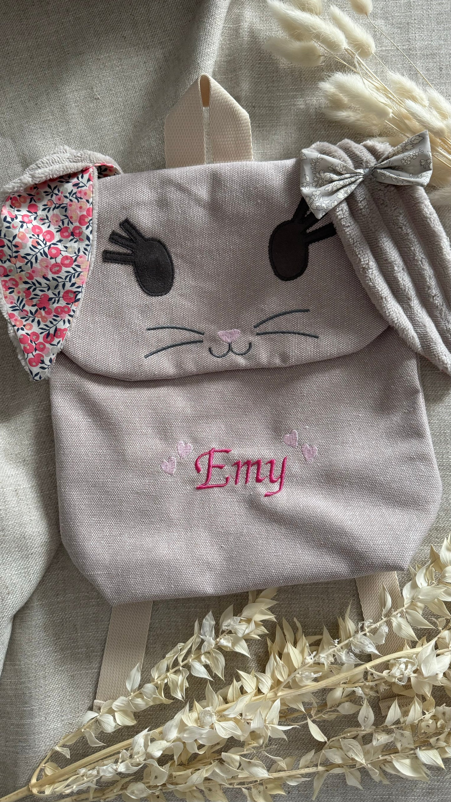 Sac à dos lapin personnalisé
