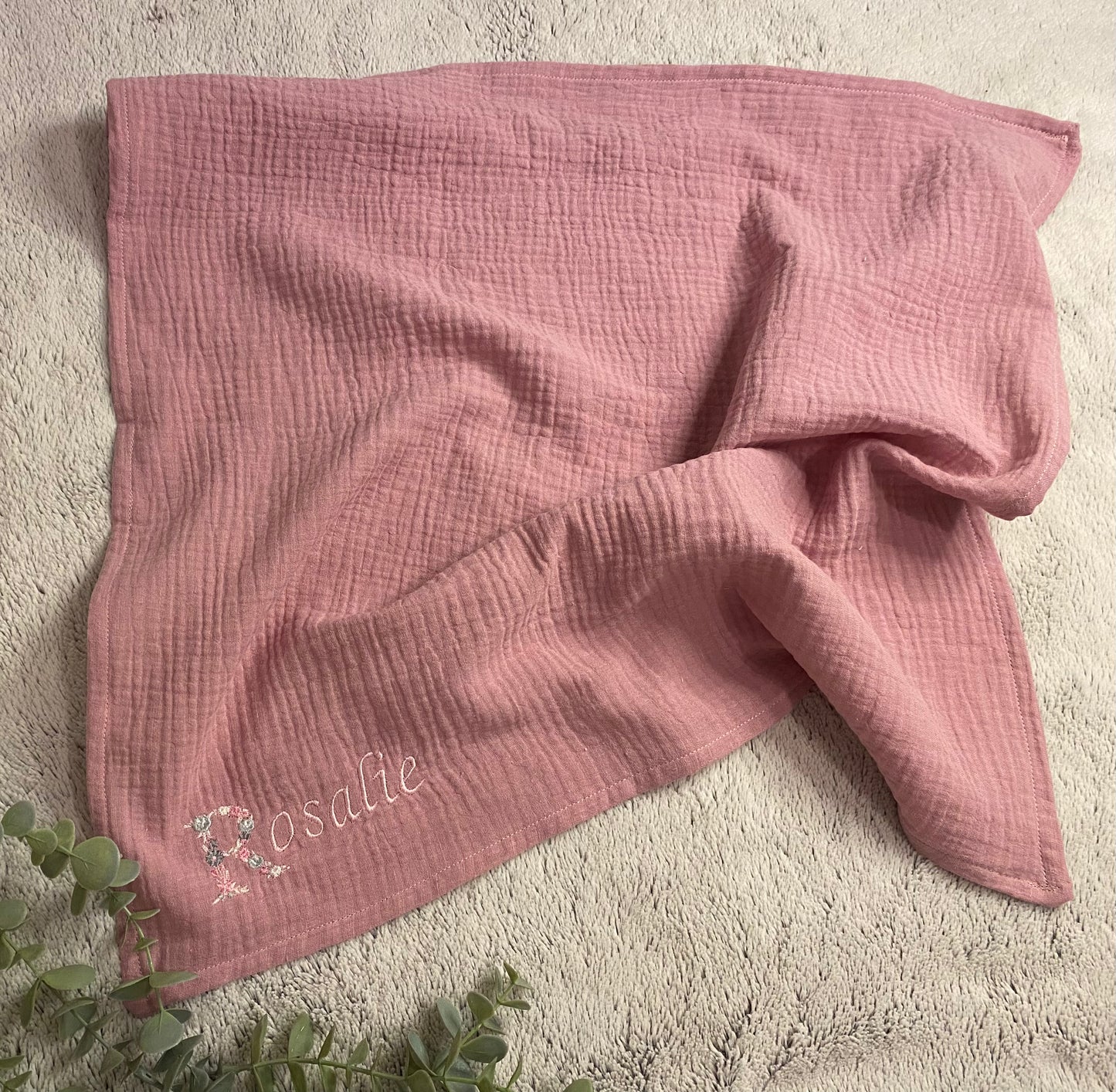Maxi lange gaze de coton pour bébé personnalisé