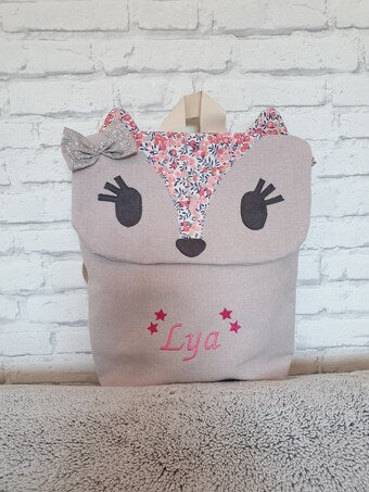 Sac à dos renard personnalisé