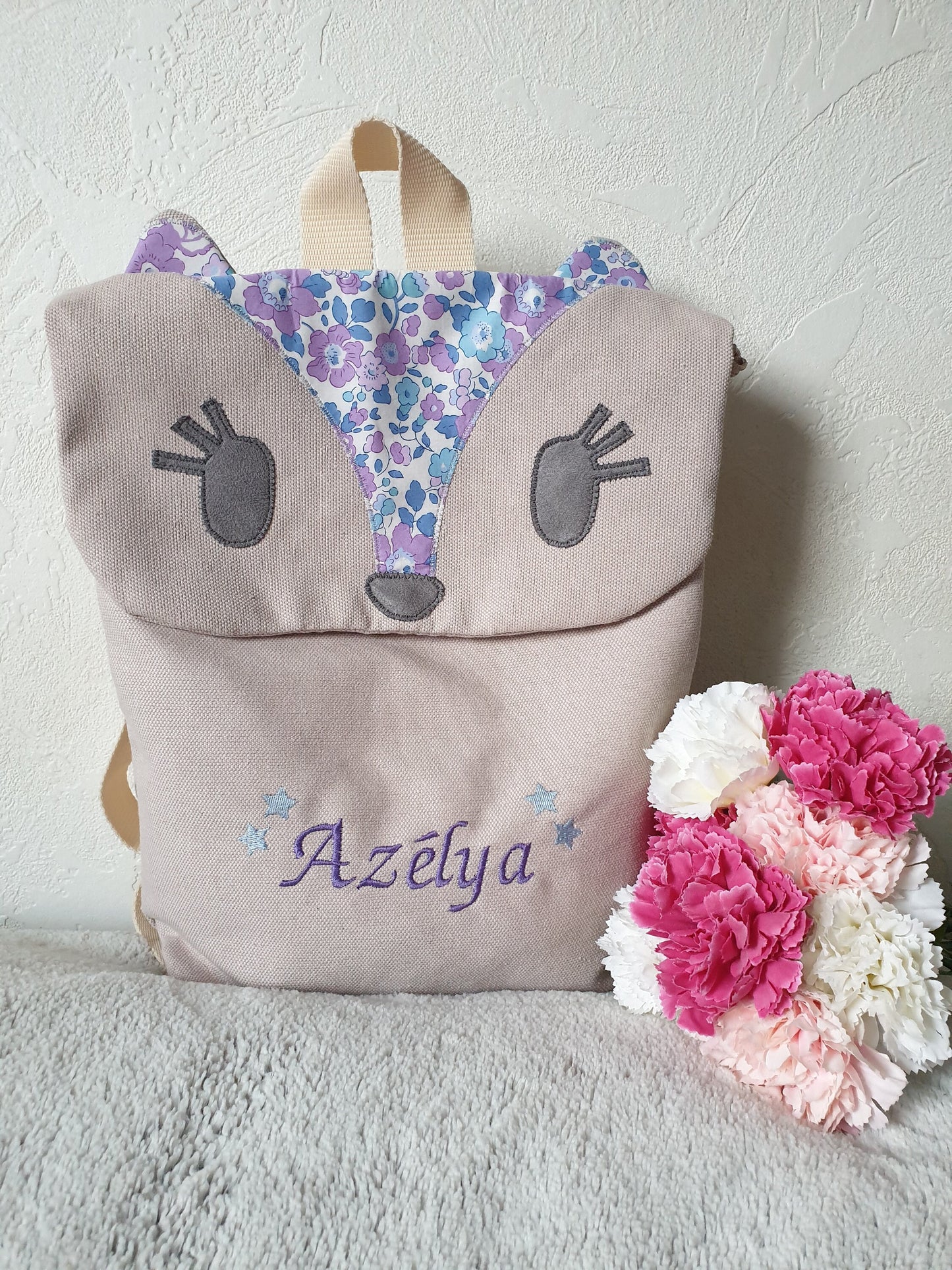 Sac à dos renard personnalisé