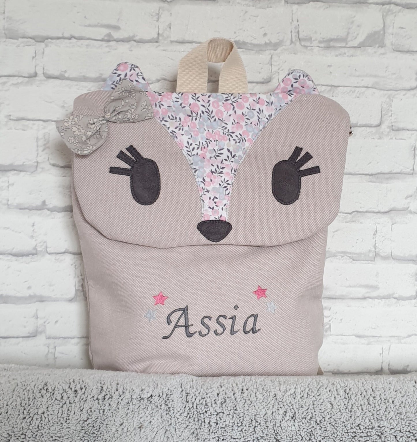 Sac à dos renard personnalisé