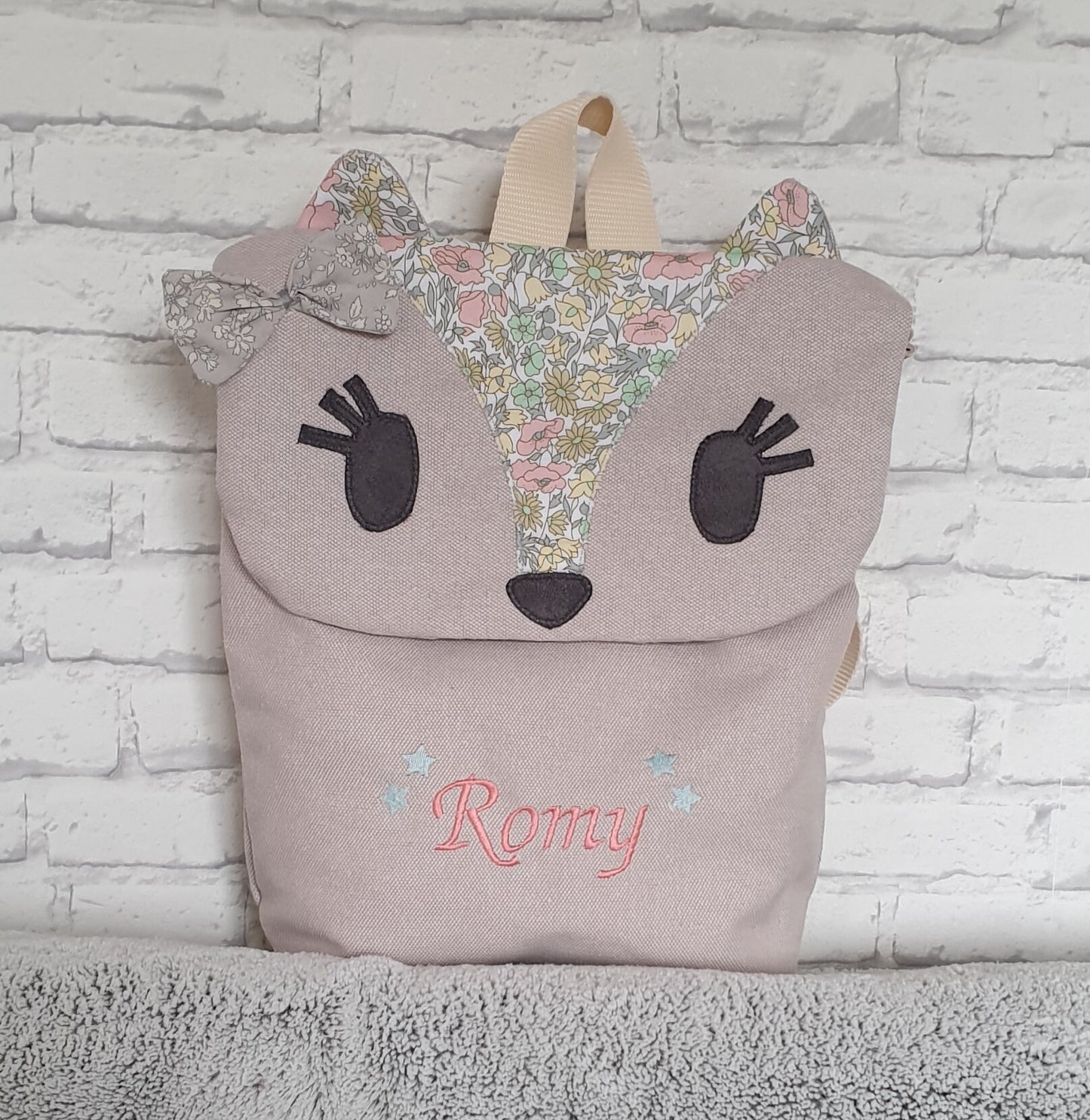 Sac à dos renard personnalisé