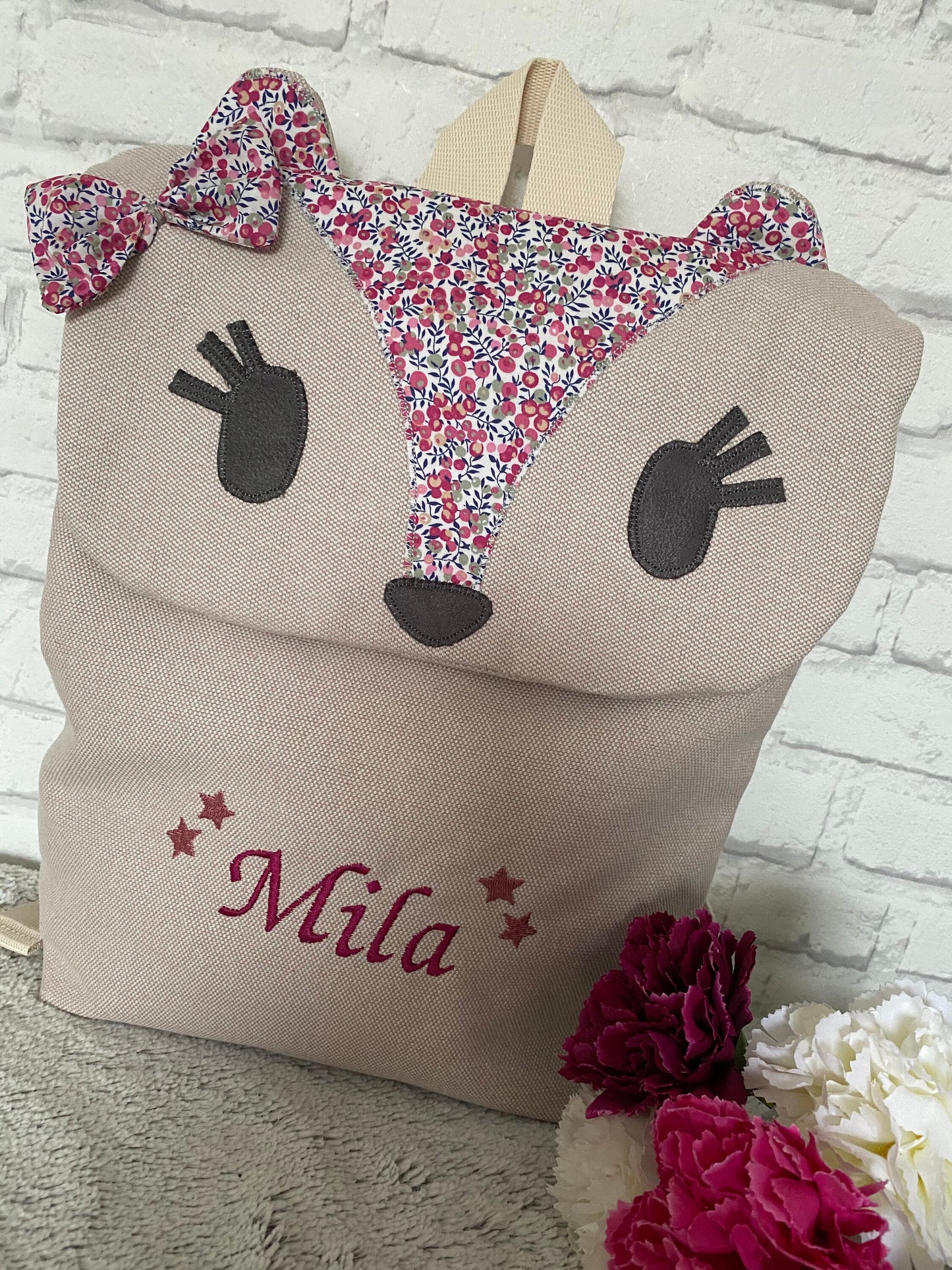 Sac à dos renard personnalisé