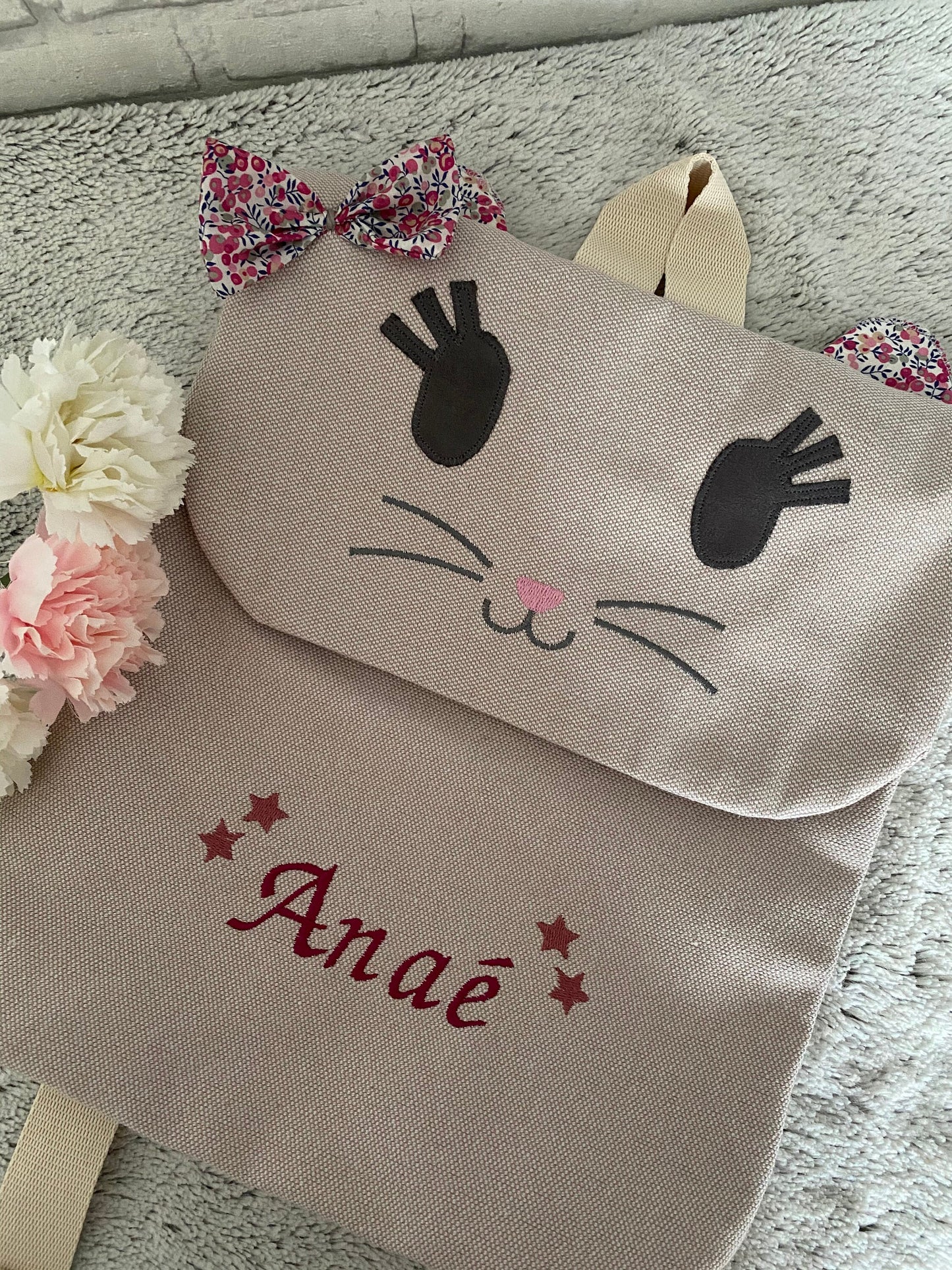 Sac à dos chat personnalisé