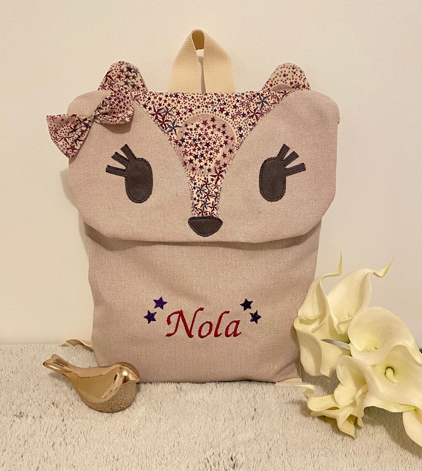 Sac à dos renard personnalisé