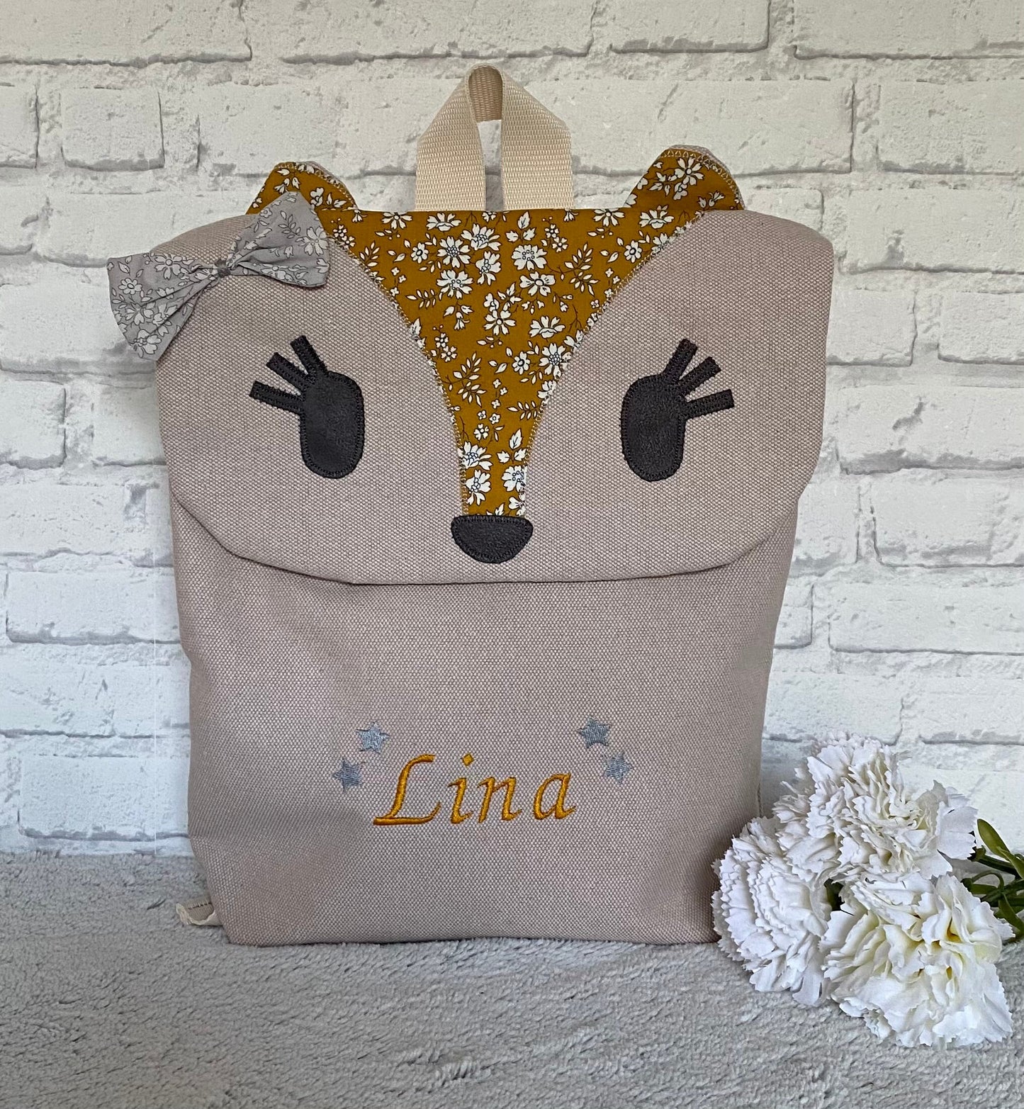 Sac à dos renard personnalisé