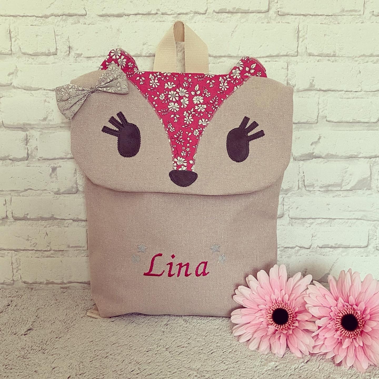 Sac à dos renard personnalisé