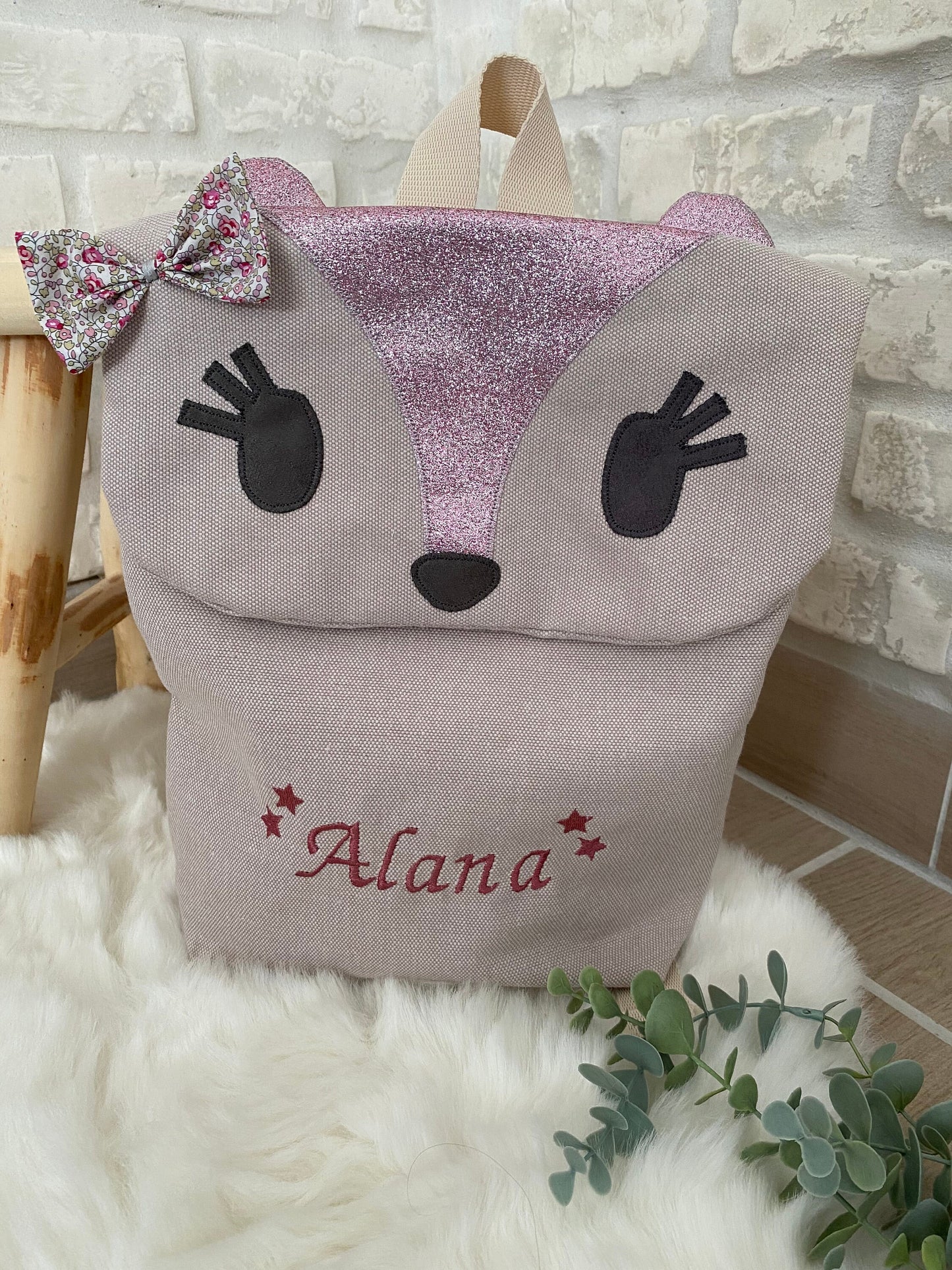 Sac à dos renard personnalisé