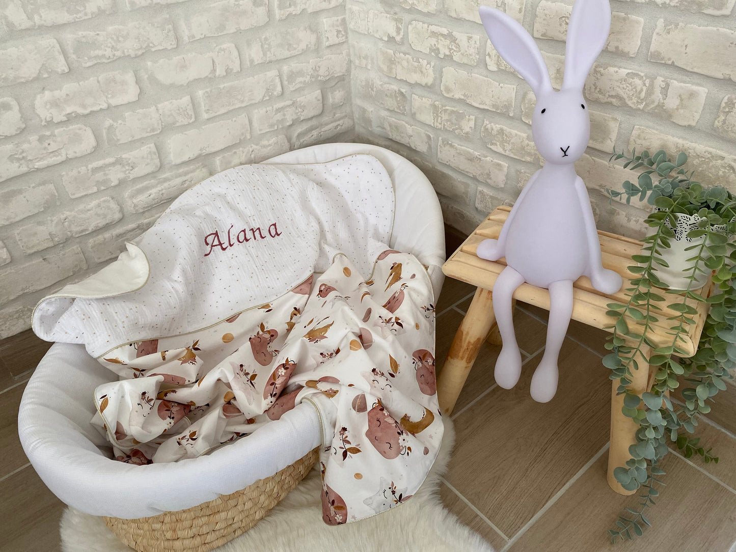 Couverture bébé ultra-douce personnalisée