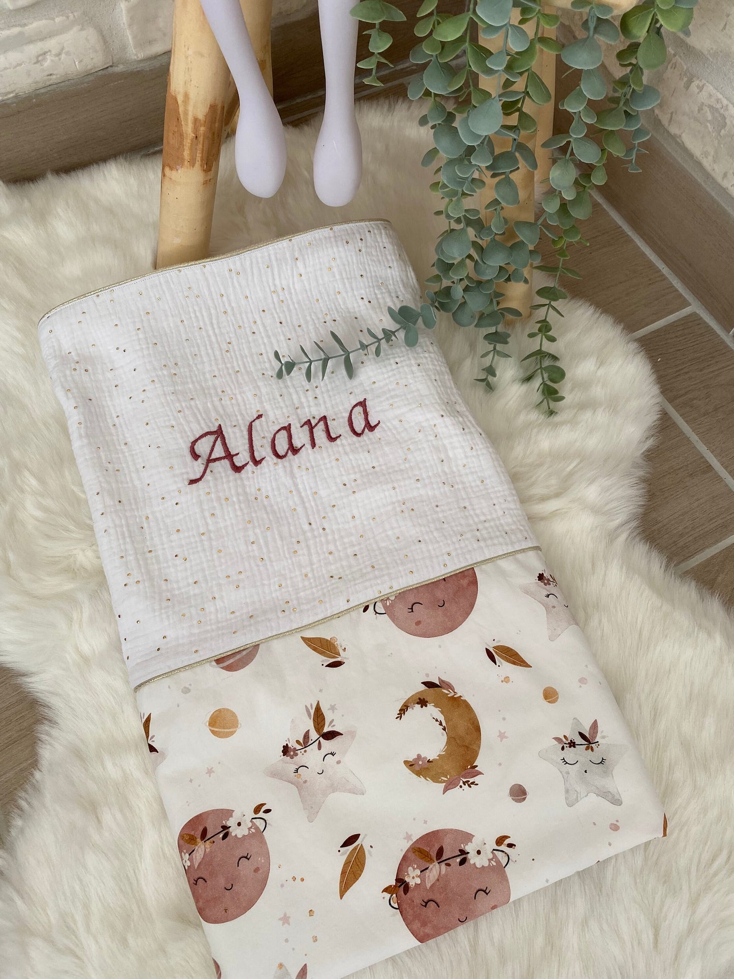 Couverture bébé ultra-douce personnalisée