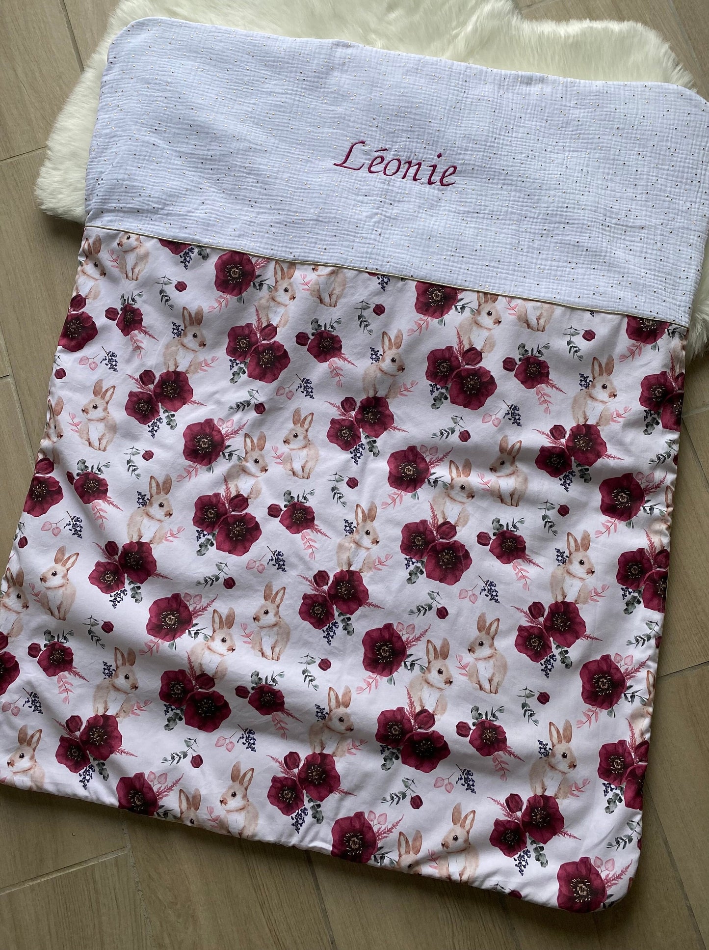 Couverture bébé ultra-douce personnalisée