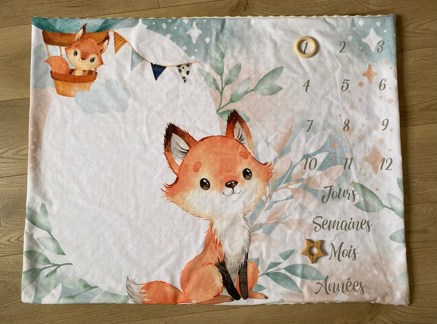 Couverture tapis étape bébé personnalisé