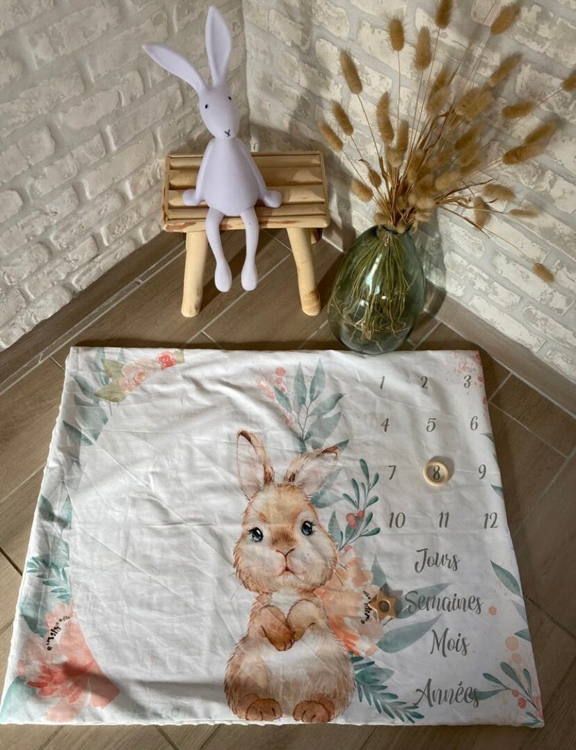 Couverture tapis étape bébé personnalisé