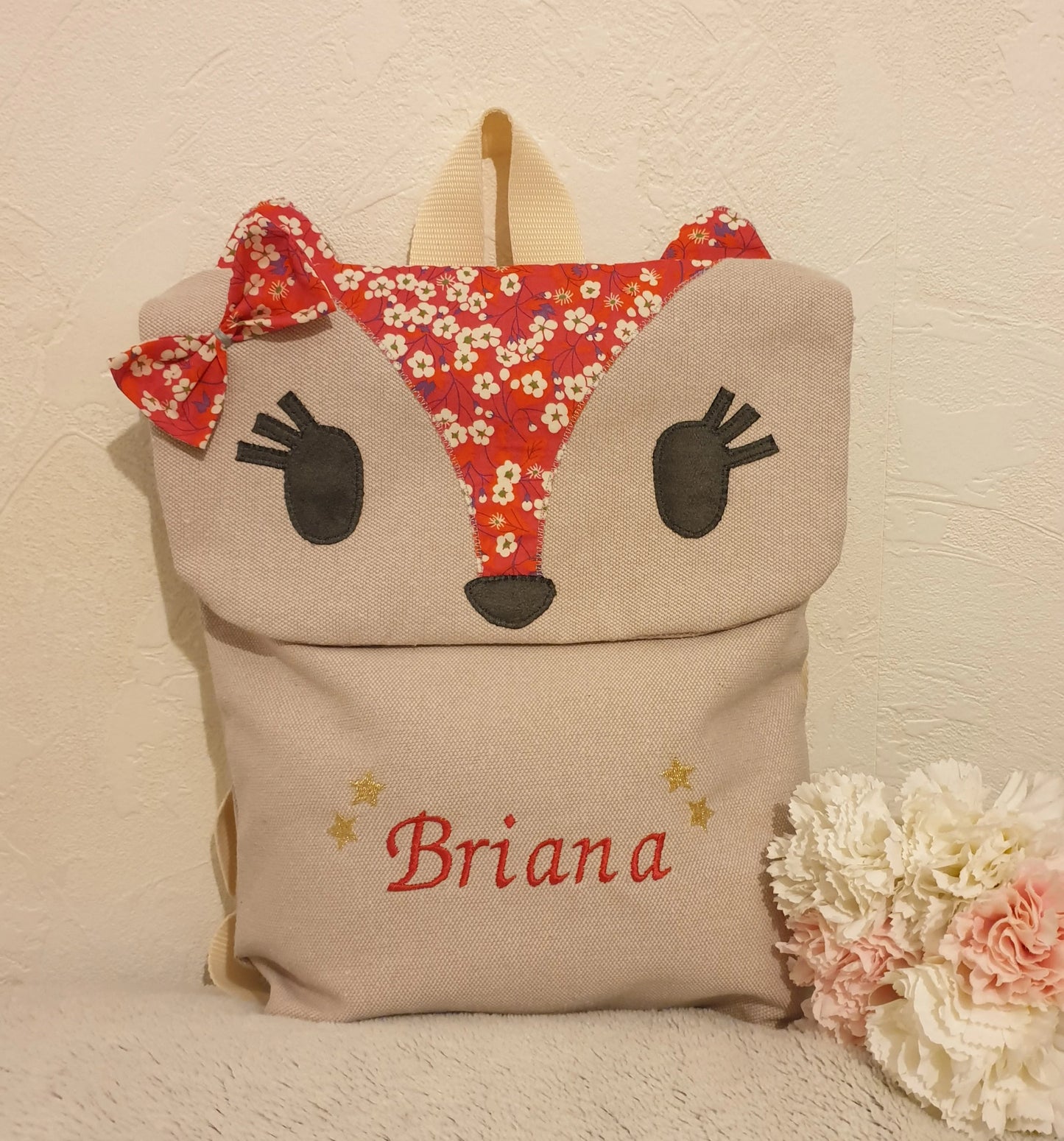 Sac à dos renard personnalisé