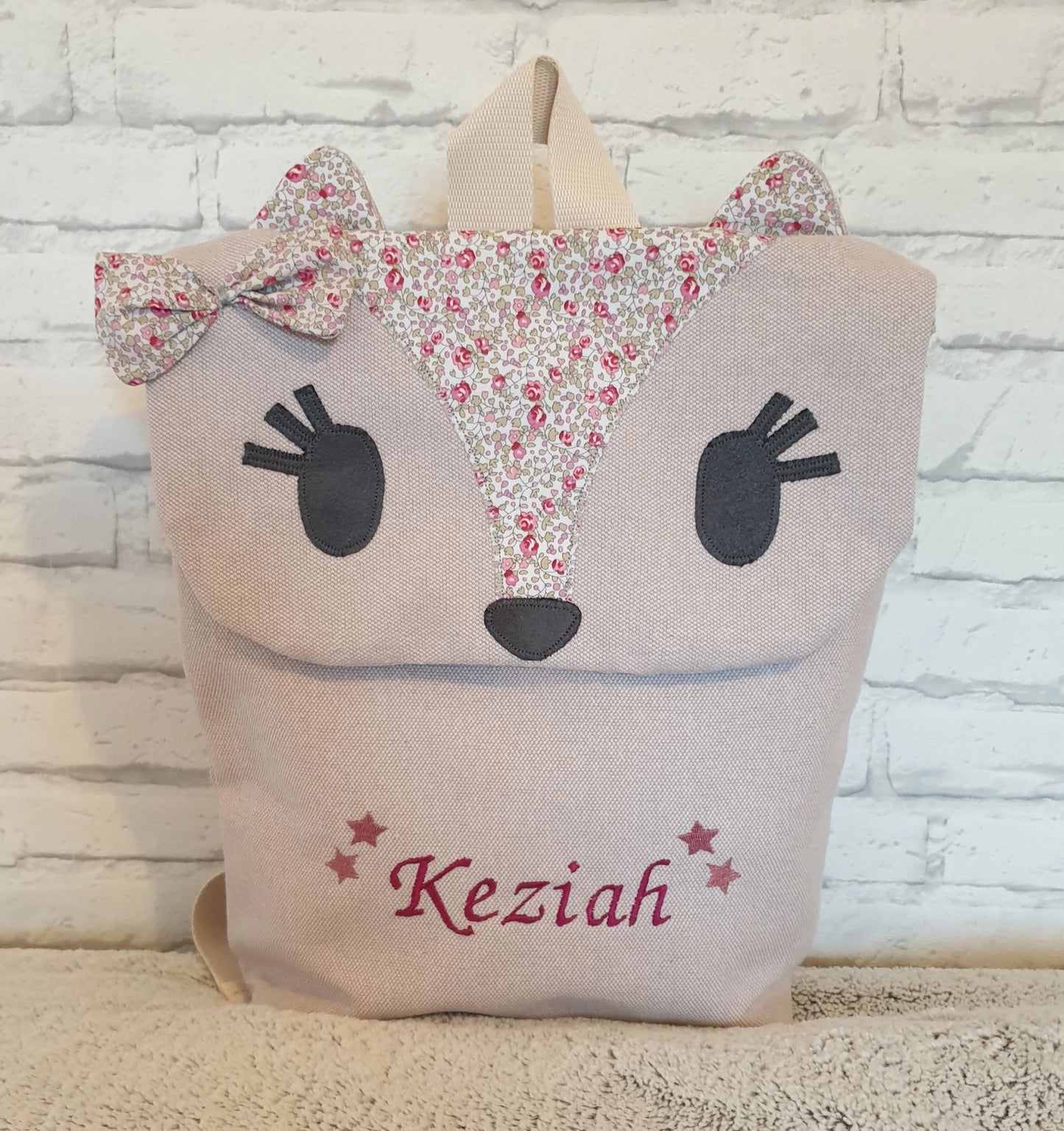 Sac à dos renard personnalisé