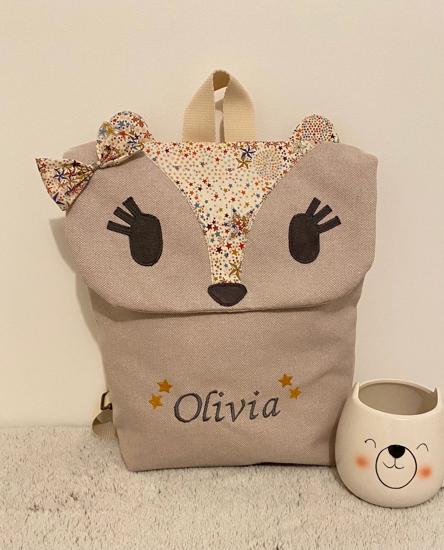 Sac à dos renard personnalisé